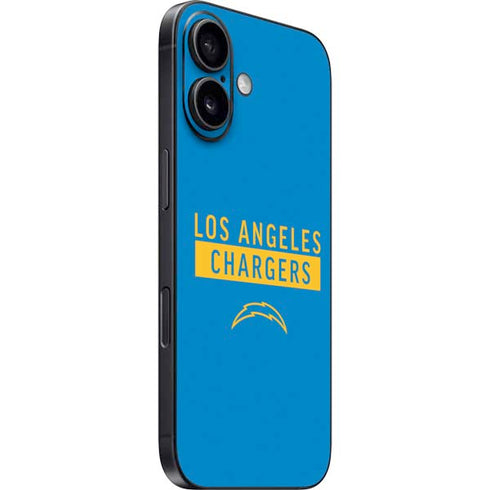 NFL Los Angeles Chargers Blue Performance Series iPhone 16 Plus Skin