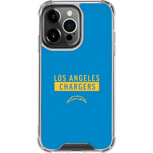 NFL Los Angeles Chargers Blue Performance Series iPhone 16 Pro Clear Case