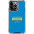 NFL Los Angeles Chargers Blue Performance Series iPhone 16 Pro Clear Case