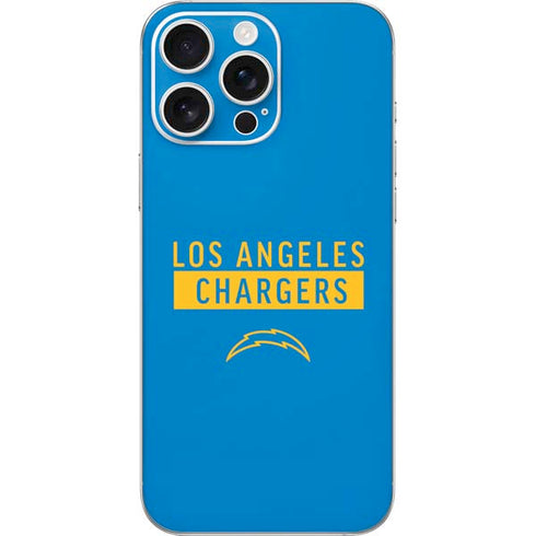 NFL Los Angeles Chargers Blue Performance Series iPhone 16 Pro Max Skin