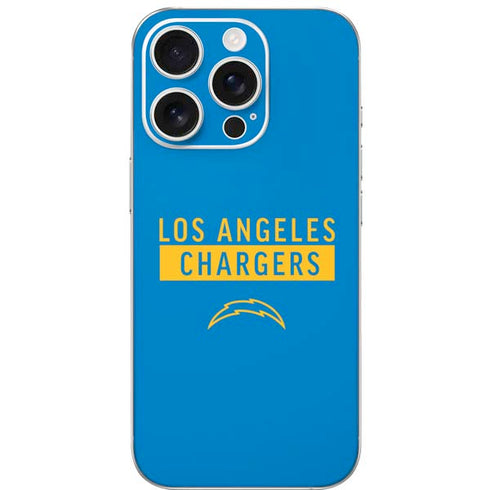 NFL Los Angeles Chargers Blue Performance Series iPhone 16 Pro Skin