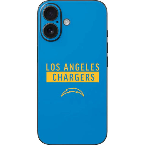 NFL Los Angeles Chargers Blue Performance Series iPhone 16 Skin