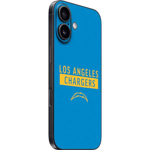 NFL Los Angeles Chargers Blue Performance Series iPhone 16 Skin