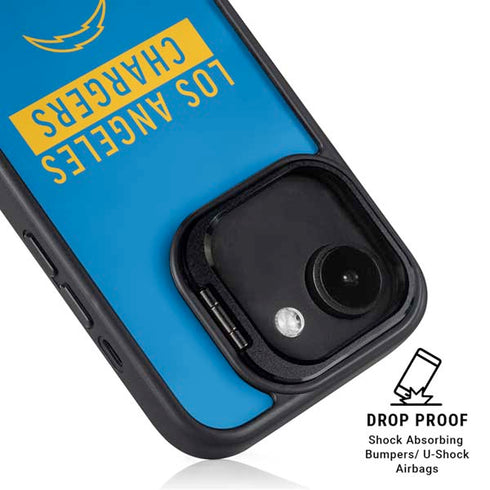 NFL Los Angeles Chargers Blue Performance Series iPhone 16e Kickstand Case