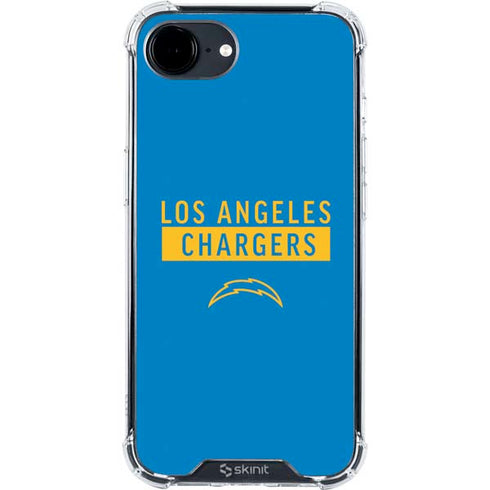 NFL Los Angeles Chargers Blue Performance Series iPhone 16e Clear Case