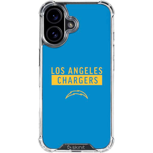 NFL Los Angeles Chargers Blue Performance Series iPhone 17 Clear Case