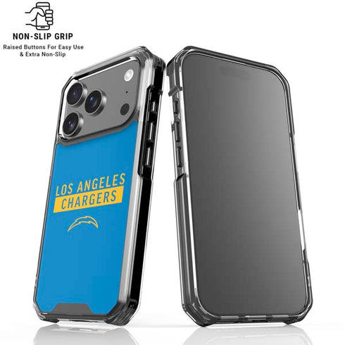 NFL Los Angeles Chargers Blue Performance Series iPhone 18 Pro Clear Case