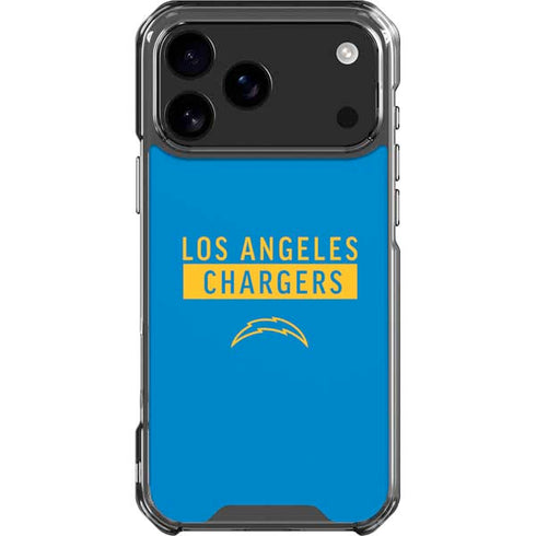 NFL Los Angeles Chargers Blue Performance Series iPhone 18 Pro Max Clear Case