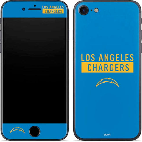 NFL Los Angeles Chargers Blue Performance Series iPhone 8 Skin