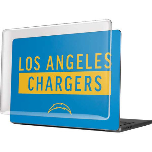 NFL Los Angeles Chargers Blue Performance Series MacBook Pro 14in (2021-24) Case plus Skin