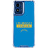 NFL Los Angeles Chargers Blue Performance Series Moto G 5G (2024) Clear Case