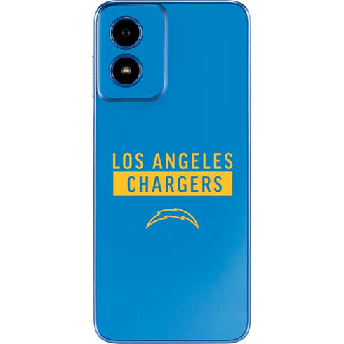 NFL Los Angeles Chargers Blue Performance Series Moto G Play 4G (2024) Skin