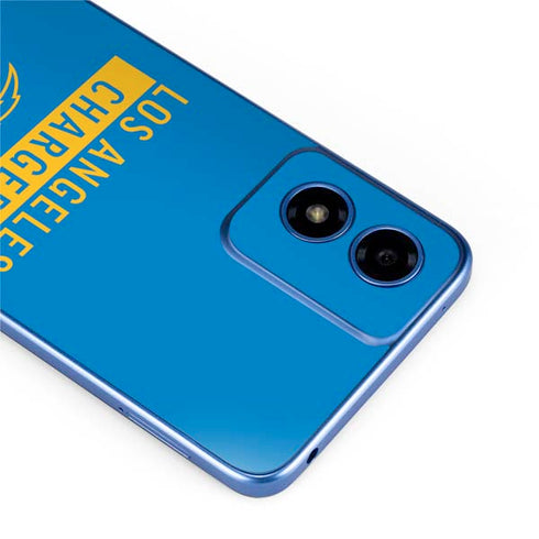 NFL Los Angeles Chargers Blue Performance Series Moto G Play 4G (2024) Skin
