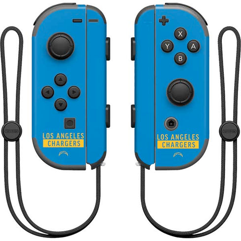 NFL Los Angeles Chargers Blue Performance Series Nintendo Skins