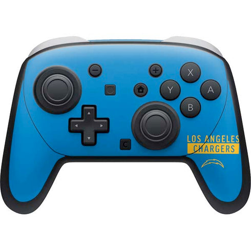 NFL Los Angeles Chargers Blue Performance Series Nintendo Switch 2 (2025) Pro Controller Skin