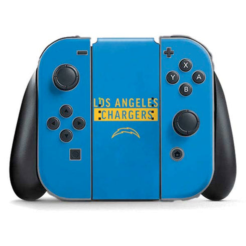 NFL Los Angeles Chargers Blue Performance Series Nintendo Skins