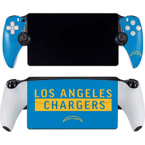 NFL Los Angeles Chargers Blue Performance Series PlayStation Portal Remote Player Skin
