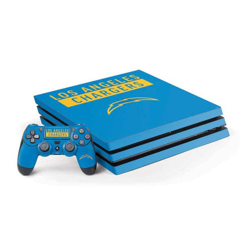 NFL Los Angeles Chargers Blue Performance Series PlayStation PS4 Skins