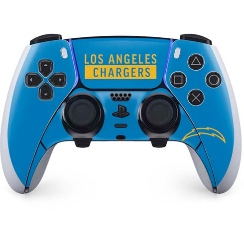 NFL Los Angeles Chargers Blue Performance Series PlayStation PS5 Skins