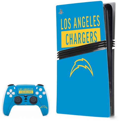 NFL Los Angeles Chargers Blue Performance Series PlayStation PS5 Skins