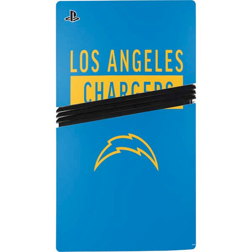 NFL Los Angeles Chargers Blue Performance Series PS5 Pro Bundle Skin