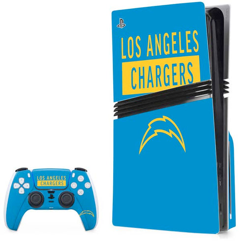 NFL Los Angeles Chargers Blue Performance Series PlayStation PS5 Skins