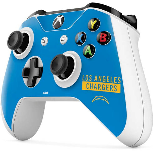 NFL Los Angeles Chargers Blue Performance Series Xbox One S All-Digital Edition Bundle Skin