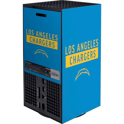 NFL Los Angeles Chargers Blue Performance Series Xbox Series X Bundle Skin