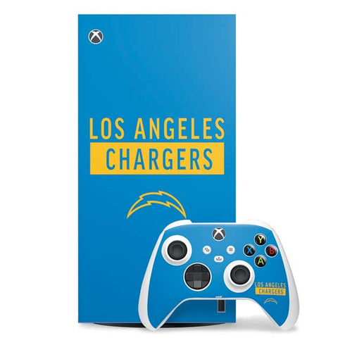 NFL Los Angeles Chargers Blue Performance Series Xbox Series X Skins