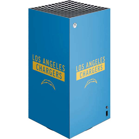 NFL Los Angeles Chargers Blue Performance Series XBox Series X Digital Edition Console Skin