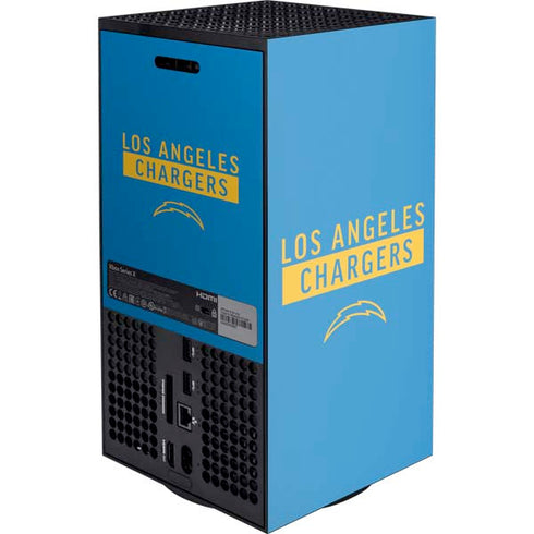 NFL Los Angeles Chargers Blue Performance Series XBox Series X Digital Edition Console Skin