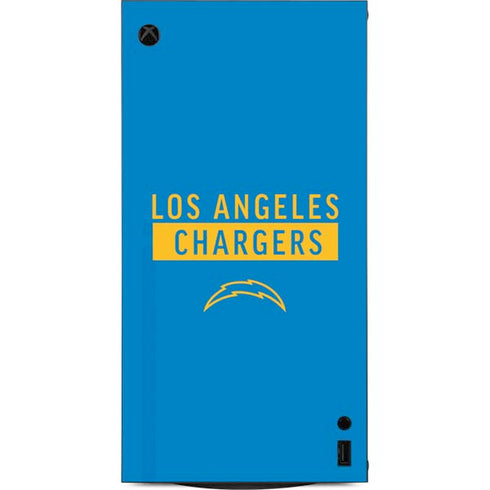 NFL Los Angeles Chargers Blue Performance Series XBox Series X Digital Edition Console Skin
