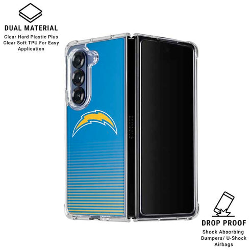 NFL Los Angeles Chargers Breakaway Galaxy Z Fold6 Clear Case