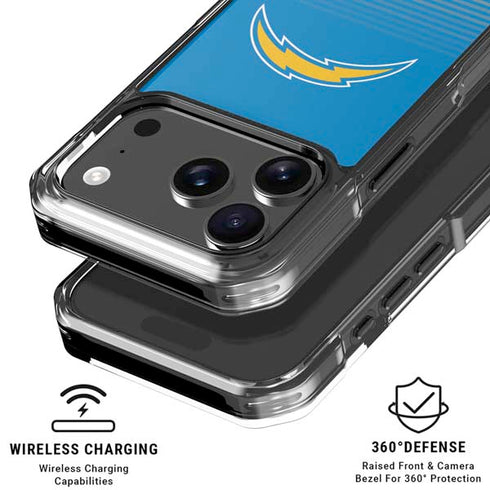 NFL Los Angeles Chargers Breakaway iPhone 18 Pro Clear Case