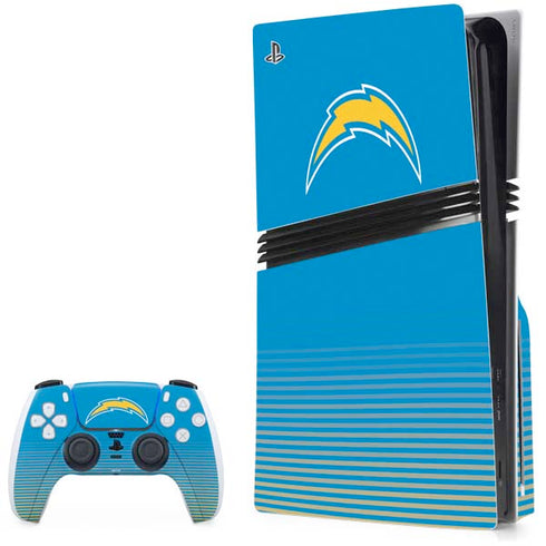 NFL Los Angeles Chargers Breakaway PS5 Pro Disk Bundle Skin