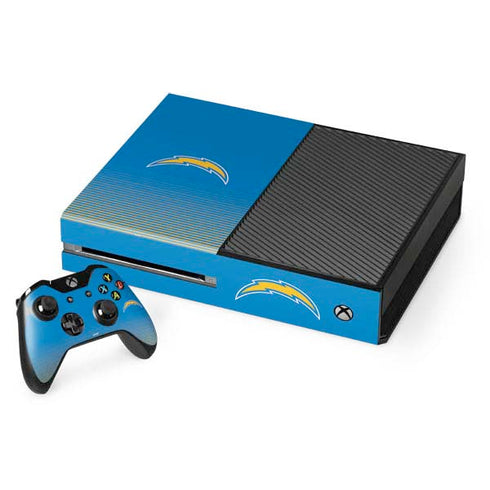 NFL Los Angeles Chargers Breakaway Xbox One Console and Controller Bundle Skin