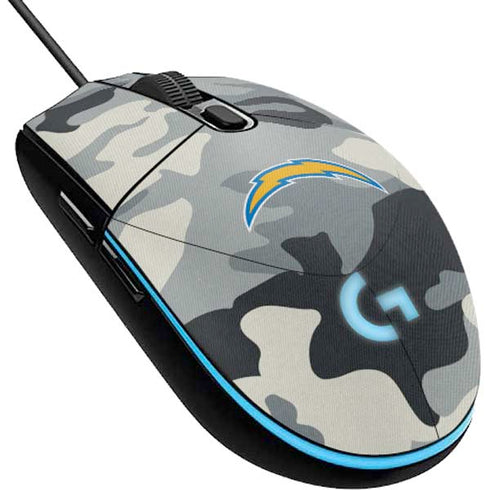 NFL Los Angeles Chargers Camo G203 Prodigy RGB Wired Gaming Mouse Skin