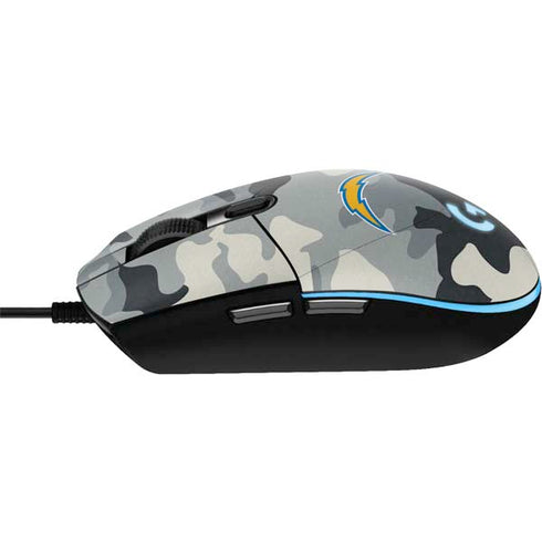 NFL Los Angeles Chargers Camo G203 Prodigy RGB Wired Gaming Mouse Skin