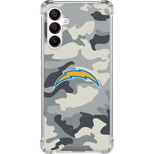 NFL Los Angeles Chargers Camo Galaxy A16 5G Clear Case