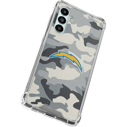 NFL Los Angeles Chargers Camo Galaxy A16 5G Clear Case
