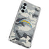 NFL Los Angeles Chargers Camo Galaxy A16 5G Clear Case