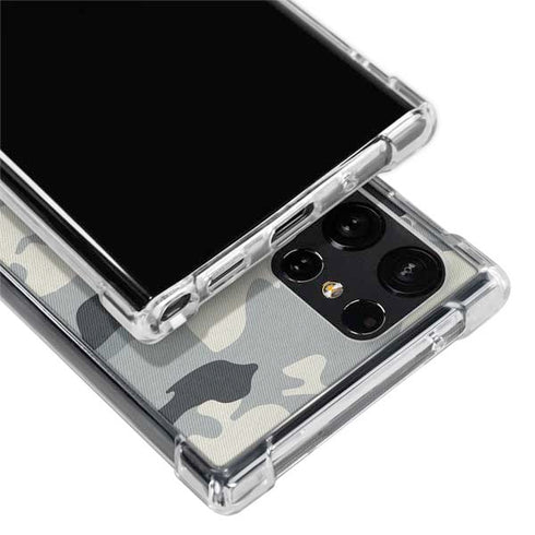 NFL Los Angeles Chargers Camo Galaxy S22 Ultra Clear Case