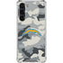 NFL Los Angeles Chargers Camo Galaxy S24 FE Clear Case