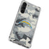 NFL Los Angeles Chargers Camo Galaxy S24 FE Clear Case