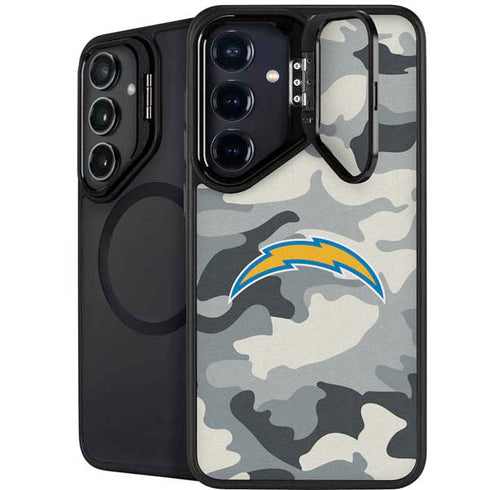 NFL Los Angeles Chargers Camo Galaxy S24 FE Kickstand Case