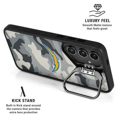 NFL Los Angeles Chargers Camo Galaxy S24 Plus Kickstand Case