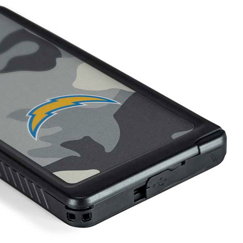 NFL Los Angeles Chargers Camo Galaxy S24 Ultra Waterproof Case