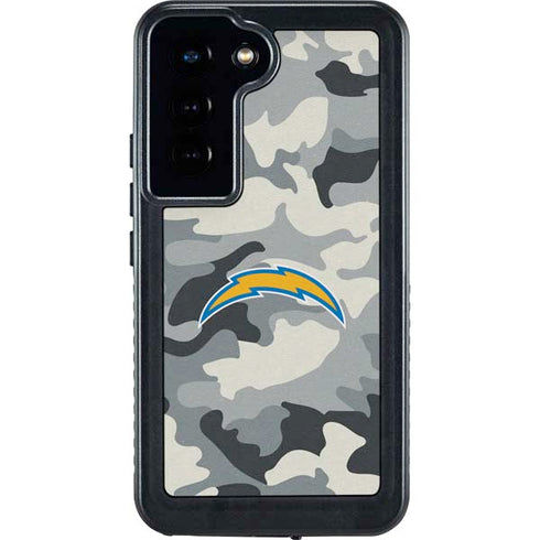 NFL Los Angeles Chargers Camo Galaxy S24 Waterproof Case