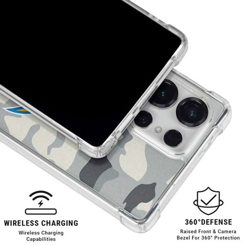 NFL Los Angeles Chargers Camo Galaxy S25 Ultra Clear Case