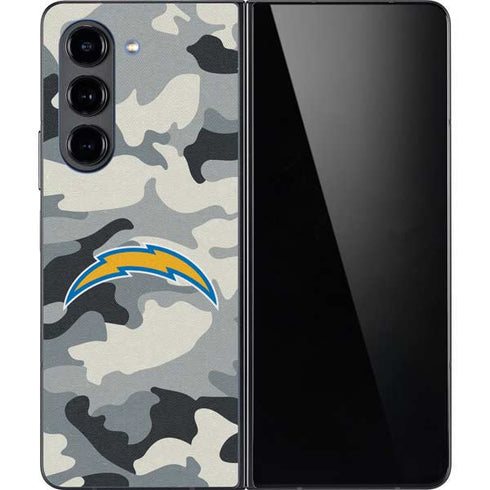 NFL Los Angeles Chargers Camo Galaxy Z Fold5 5G Skin